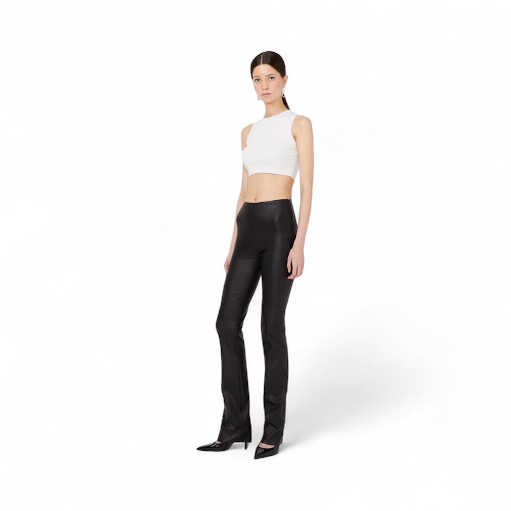 Jitrois Niki pants in stretch leather straight leg‎